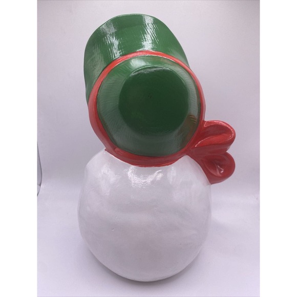 Ceramic Snow woman with Bonnet Vintage Gare Inc 1976 Handpainted Christmas - Picture 3 of 6